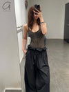 BASERANGE MUSIAL jumpsuit ONMU-LA-SP25 black